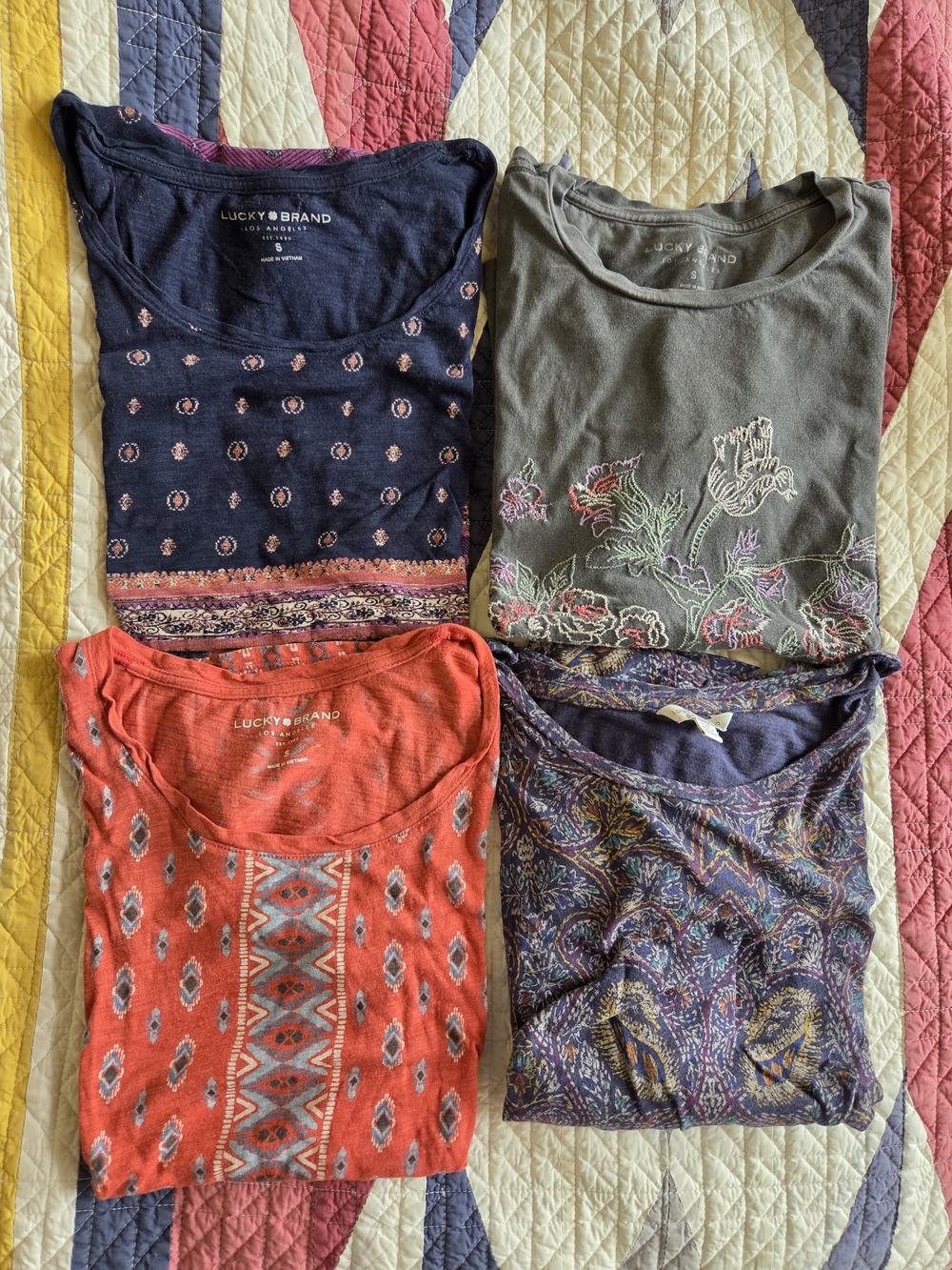 Lot Of Four Lucky Brand Tshirts